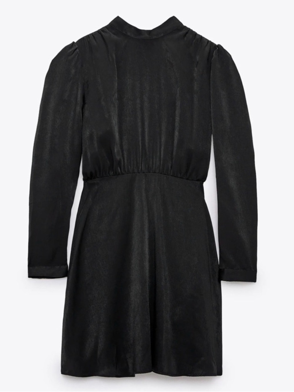 Zara Black Satin Mini Dress